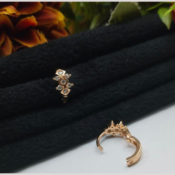 Aamrapali Rose Gold Plated Austrian Stone Stud Earrings