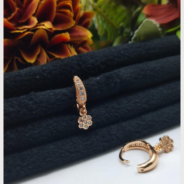 Aamrapali Rose Gold Plated Austrian Stone Stud Earrings