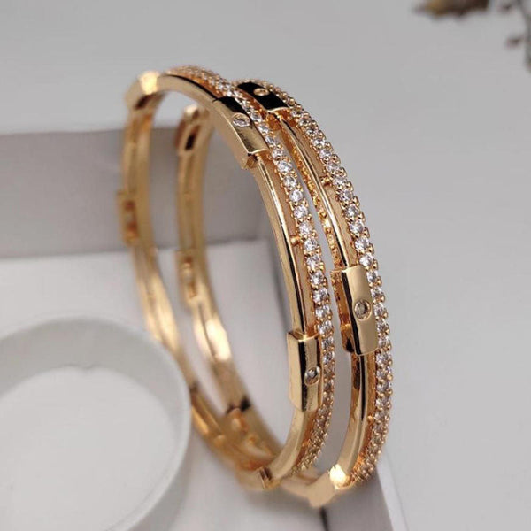 Aamrapali Gold Plated Austrian Stone Bangle