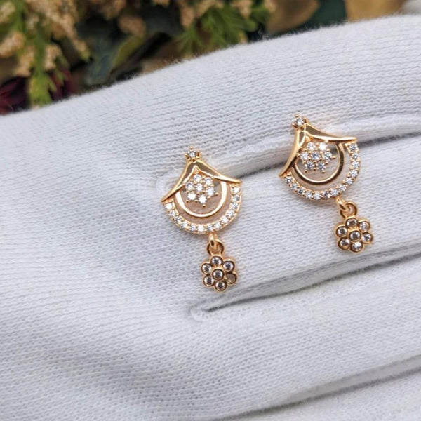 Aamrapali Gold Plated Austrian Stone Dangler Earrings