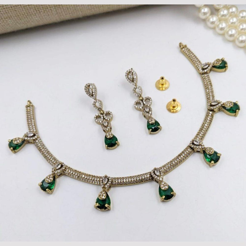 Aamrapali Gold Plated Austrian Stone Necklace Set