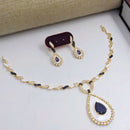 Aamrapali Gold Plated Austrian Stone And Meenakari Necklace Set