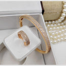 Aamrapali Glamorous Gold Plated  Featuring Radiant Austrian Stones Combo Set