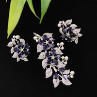 Aamrapali Silver Plated American Daimonds Pendant Set