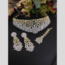 Aamrapali Gold Plated American Daimonds Choker Necklace Set