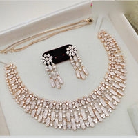 Aamrapali Gold Plated American Daimonds Necklace Set 