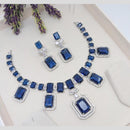 Aamrapali Silver Plated American Daimonds Necklace Set