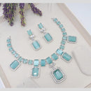 Aamrapali Silver Plated American Daimonds Necklace Set