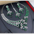 Aamrapali Silver Plated American Daimonds Necklace Set
