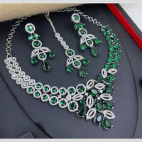 Aamrapali Silver Plated American Daimonds Necklace Set