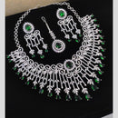 Aamrapali  Silver Plated American Daimonds Necklace Set 