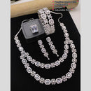 Aamrapali Silver Plated American Diamond Combo Set