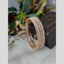 Aamrapali Rose Gold Plated American Diamond Bangle Set