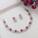 Aamrapali Royal Shine American Diamond Necklace Set