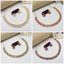 Aamrapali Glamour Shine Crystal Stone Necklace Set