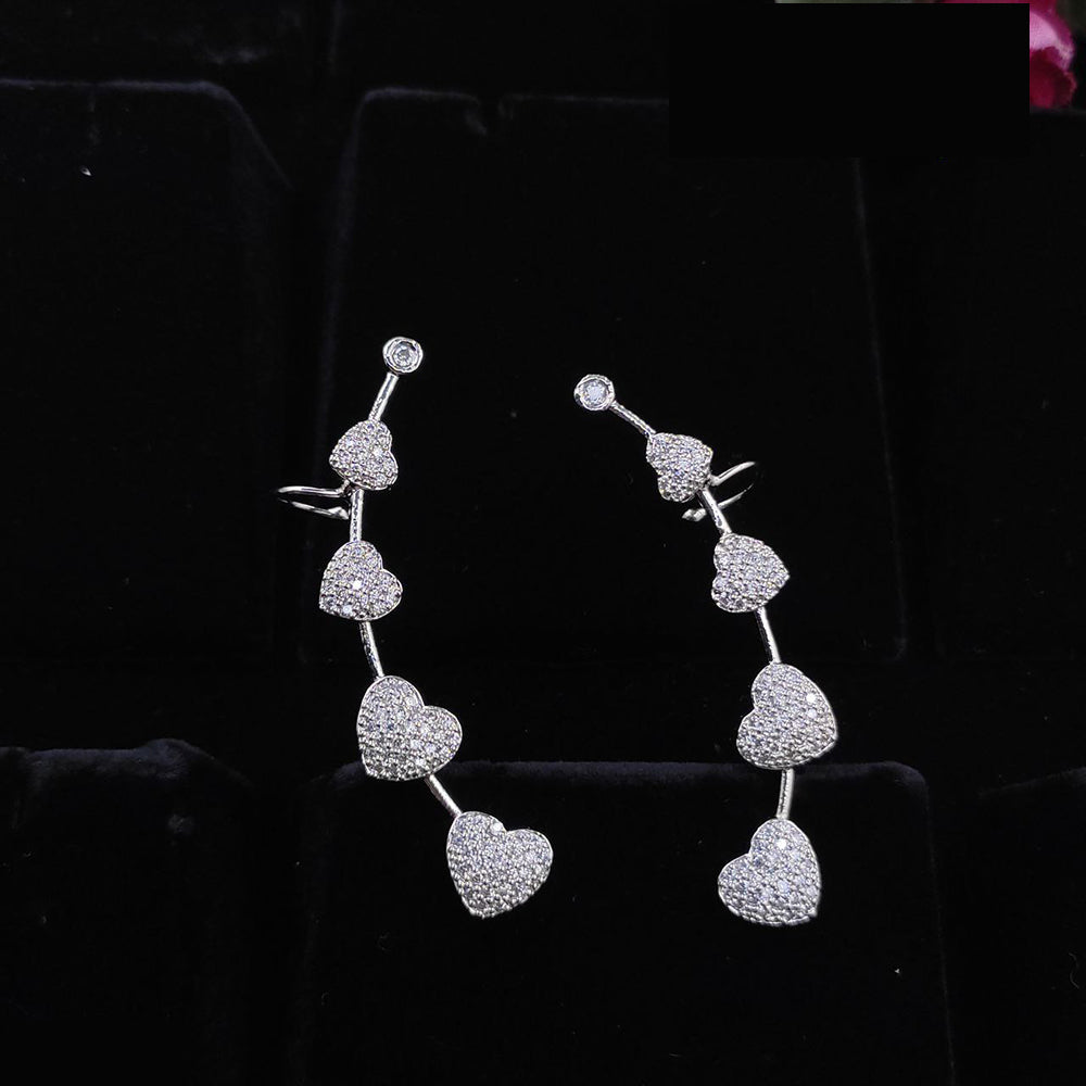 Aamrapali Glitter Heartline Ear Cuffs