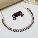 Aamrapali Elegant Teardrop Necklace and Floral Earrings Set  