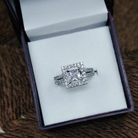Aamrapali Radiant American Diamond Solitaire Inspired Ring