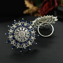 Aamrapali Radiant American Diamond Solitaire Inspired Ring