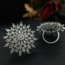 Aamrapali Radiant American Diamond Solitaire Inspired Ring