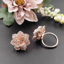 Aamrapali Glamorous Austrian Stone Flower Blossom Style Finger Ring