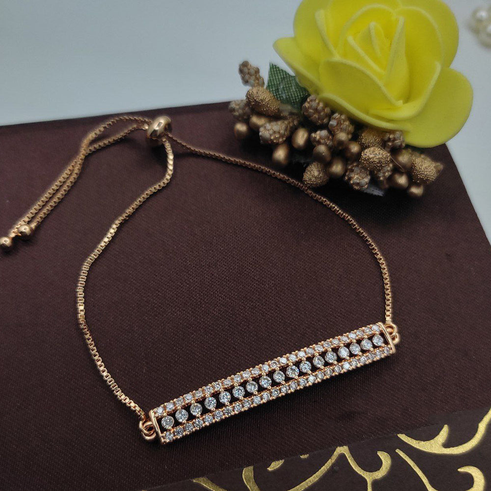 Aamrapali Glam Austrian Stone Adjustable Wristband