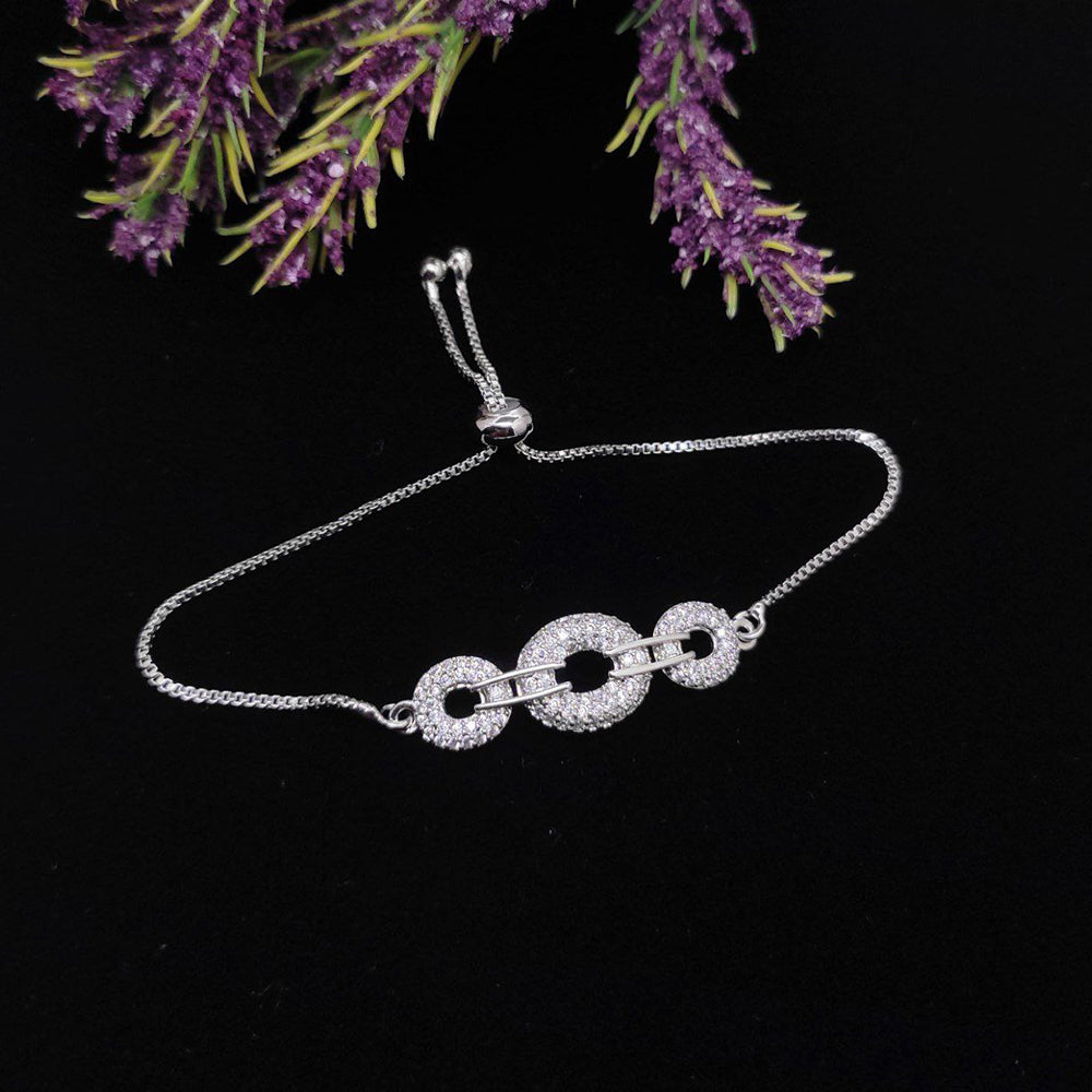 Aamrapali Glam Austrian Stone Adjustable Wristband