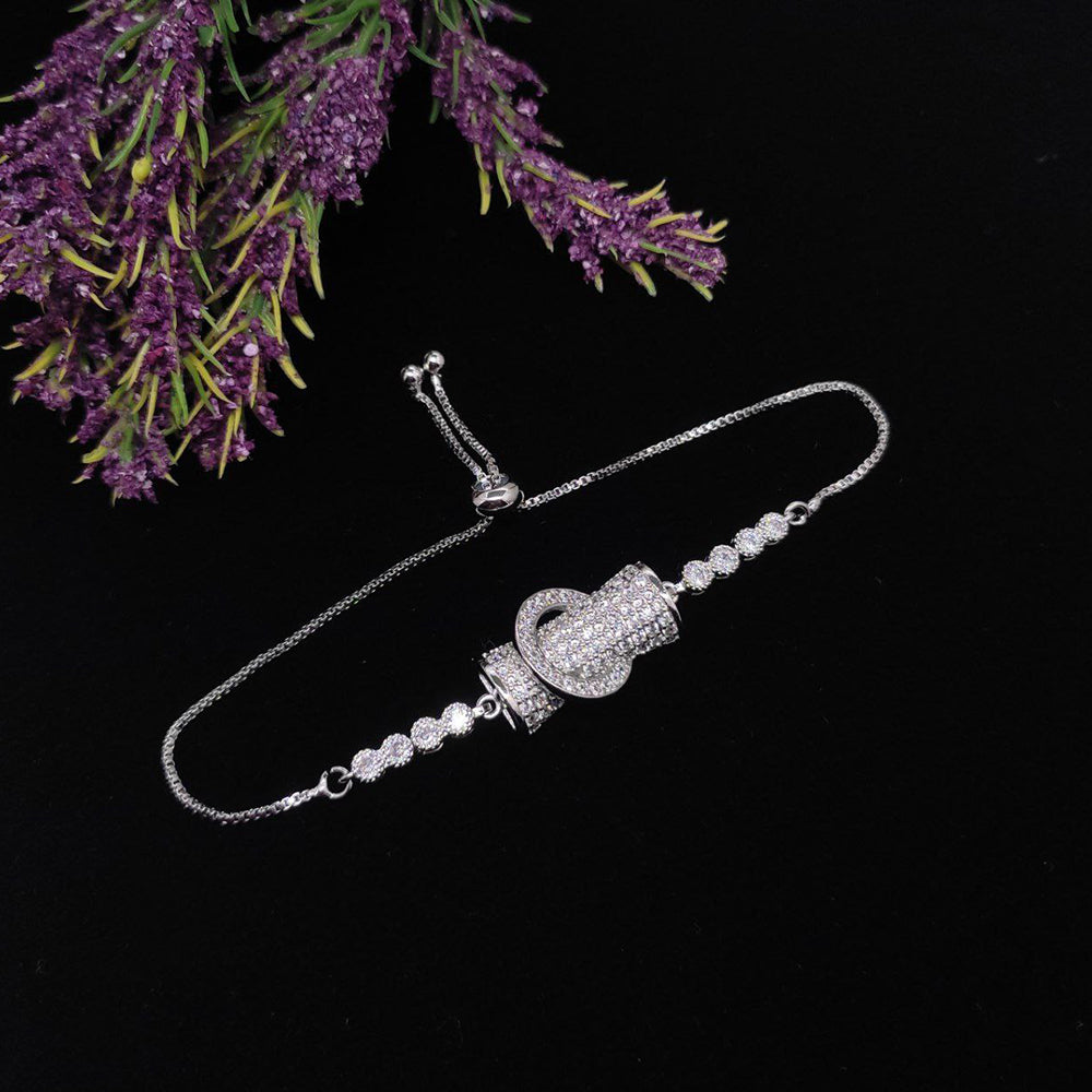 Aamrapali Glam Austrian Stone Adjustable Wristband