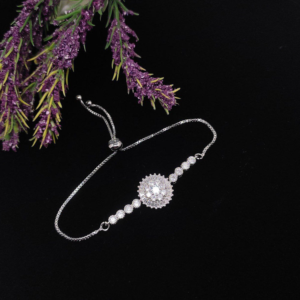 Aamrapali Glam Austrian Stone Adjustable Wristband