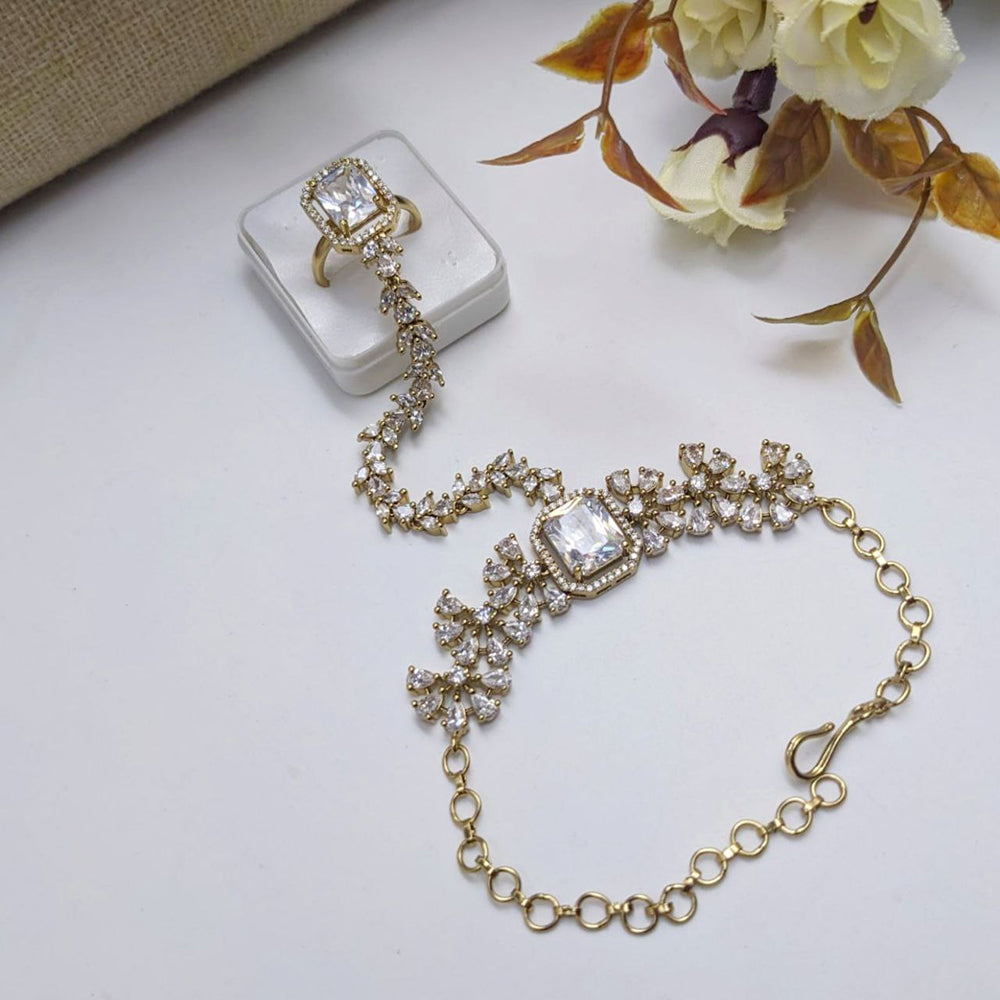 Aamrapali Designer American Daimond Royal Hand Harness