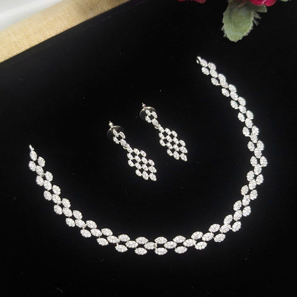 Aamrapali Glamorous Austrian Stone Necklace Set