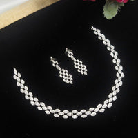 Aamrapali Glamorous Austrian Stone Necklace Set