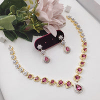 Aamrapali Glamorous Crystal And Austrian Stone Necklace Set