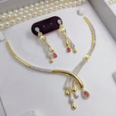 Aamrapali Glamorous Crystal And Austrian Stone Necklace Set