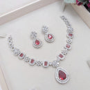 Aamrapali Glamorous American Diamond Delicate Necklace Set