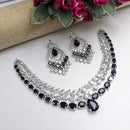 Aamrapali Glamorous American Diamond Delicate Necklace Set