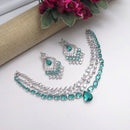 Aamrapali Glamorous American Diamond Delicate Necklace Set