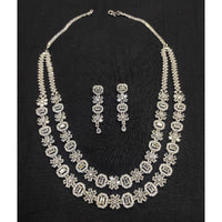 Aamrapali Glamorous American Diamond Delicate Necklace Set