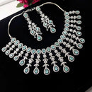 Aamrapali Glamorous American Diamond Delicate Necklace Set