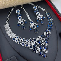 Aamrapali Glamorous American Diamond Delicate Necklace Set