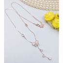 Aamrapali Shimmering Shine American Diamond Delicate Necklace 