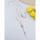 Aamrapali Shimmering Shine American Diamond Delicate Necklace 