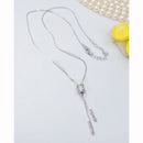 Aamrapali Shimmering Shine American Diamond Delicate Necklace 