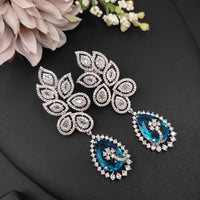 Aamrapli Sparkling American Diamond Dangler Earrings