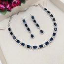 Aamrapali Sparkling Crystal Stone Necklace Set