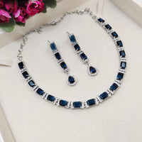 Aamrapali Sparkling Crystal Stone Necklace Set