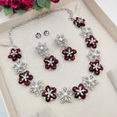 Aamrapali Austrian And Pearl Necklace Set