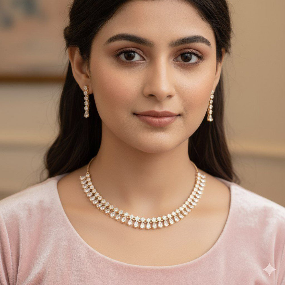 Aamrapali Austrian Stone Necklace Set