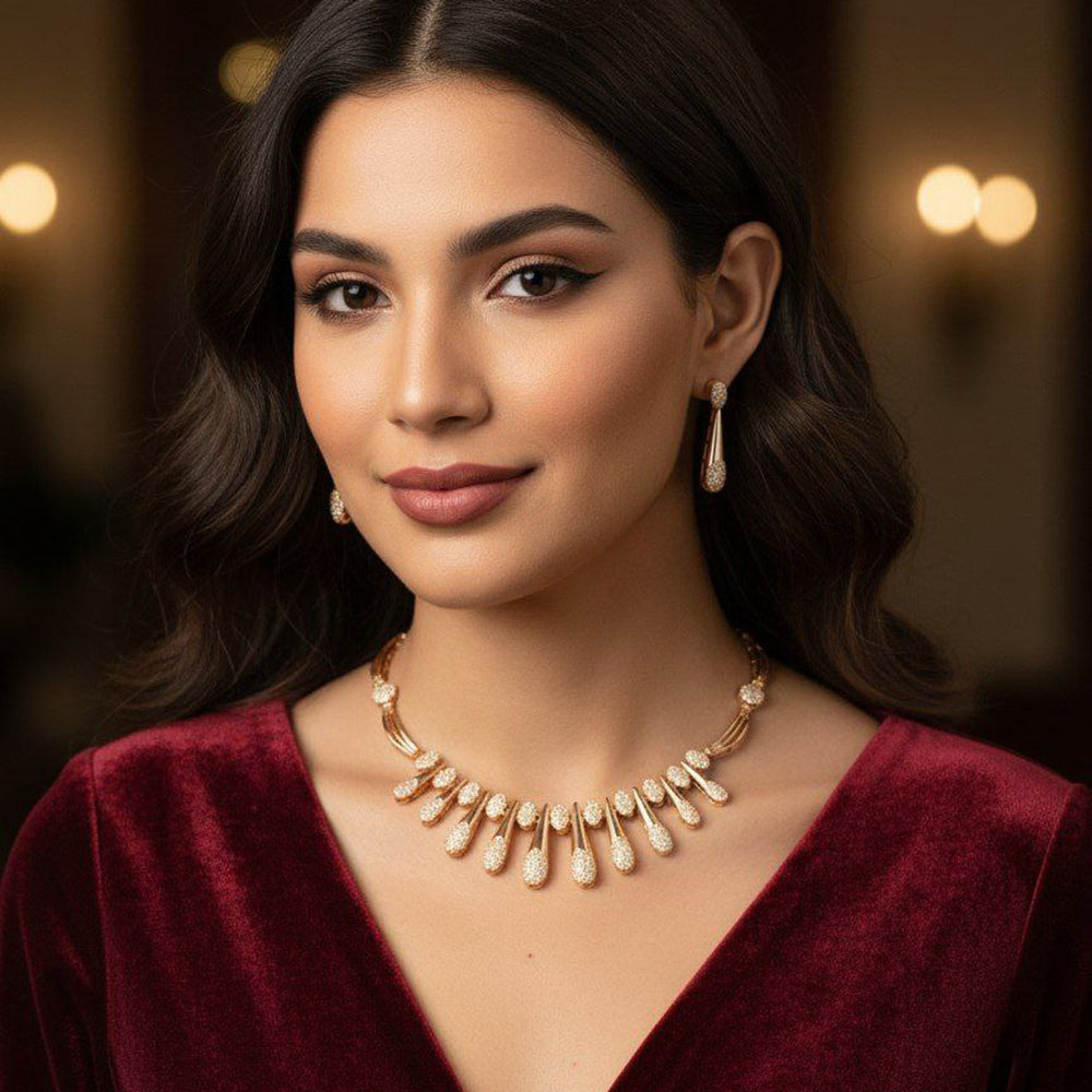 Aamrapali Austrian Stone Necklace Set