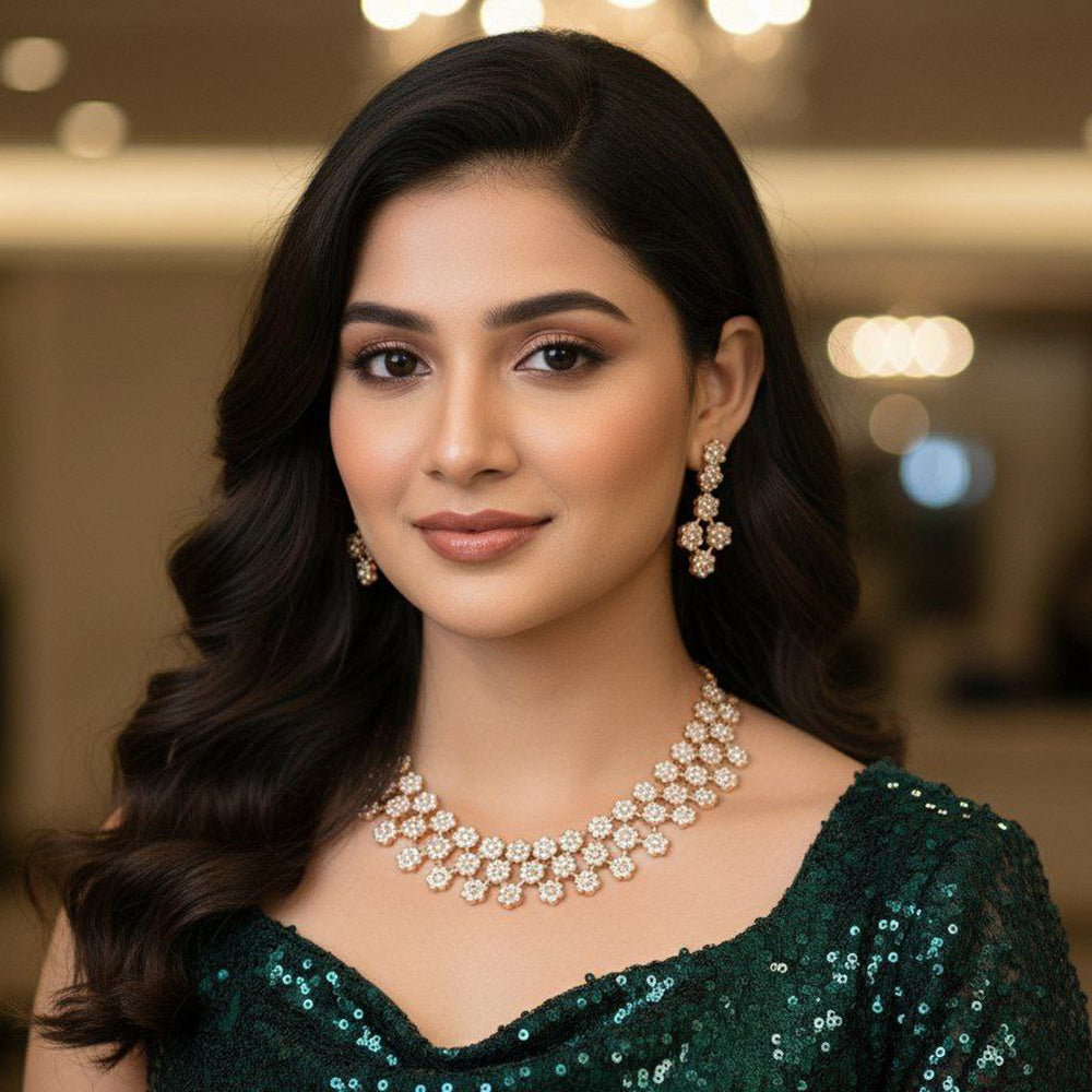 Aamrapali Fancy Austrian Stone Necklace Set